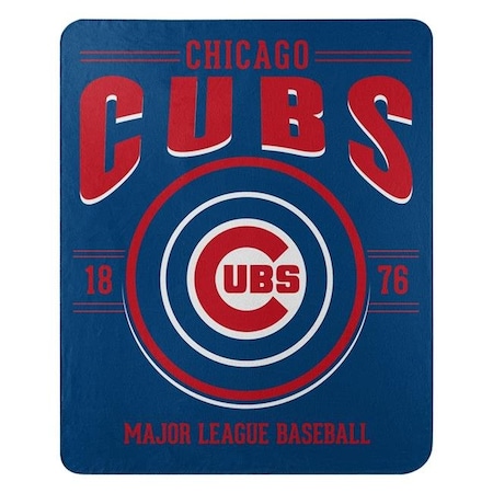 Northwest Northwest 9060411943 Chicago Cubs Fleece Southpaw Design Blanket - 50 x 60 in. 9060411943